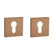 Aprile | Prestige Profielcilinder Rozet | 52x52x5mm | Koper Mat PVD