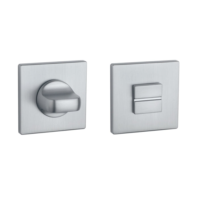 Aprile Prestige WC-garnituur rozet Chroom mat 52 x 52 mm - vooraanzicht