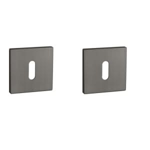 Aprile | Prestige Sleutelrozet | 52x52x5mm | Vierkant | Antraciet mat PVD