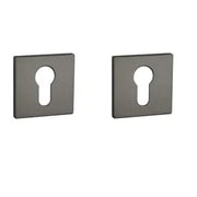 Aprile | Prestige Profielcilinder rozet | 52x52x5mm | Antraciet mat PVD