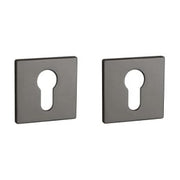 Aprile | Prestige Profielcilinder Roset | 52x52x5mm | Antraciet Gepolijst PVD