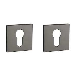 Aprile | Prestige Profielcilinder Roset | 52x52x5mm | Antraciet Gepolijst PVD