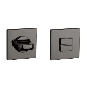 Aprile | Prestige WC garnituur rozet | 52x52x5mm | Antraciet gepolijst PVD