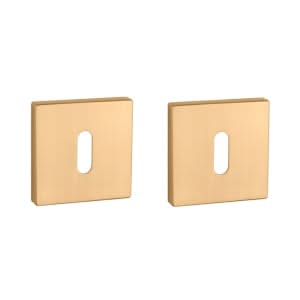 Aprile | Premium Sleutelrozet | 52x52x7mm | Vierkant | Goud mat