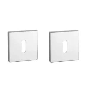 Aprile | Premium Sleutelrozet | 52x52x7mm | Vierkant | Chroom gepolijst