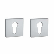 Aprile Premium profielcilinderrozet vierkant 52 x 52 mm chroom mat – vooraanzicht