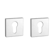 Aprile | Prestige Cilinderrozet | 50x50x7mm | Rechthoekig | Gepolijst chroom - Deurbeslag-expert