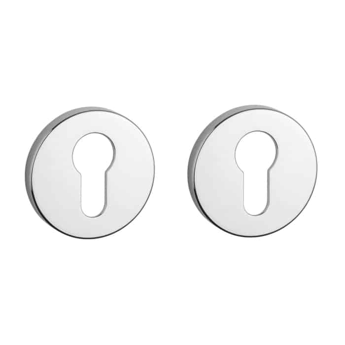 Aprile Premium profielcilinder rozet Chroom gepolijst - vooraanzicht