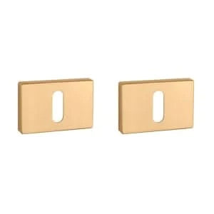 Aprile | Sleutelrozet | Premium & Prestige | Rechthoekig | 50x33x7mm | Mat-Goud