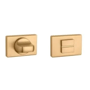 Aprile | WC Garnituur Rozet | 50x33x7mm | Goud Mat