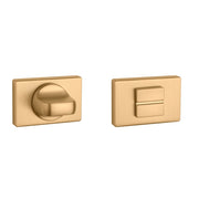 Aprile | WC garnituur rozet | 50x33x7mm | Goud mat - Deurbeslag-expert