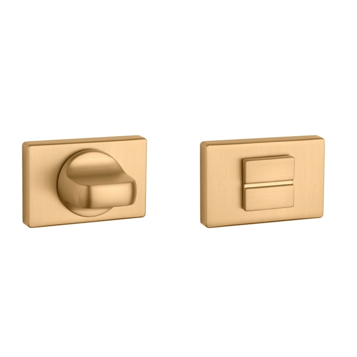 Aprile | WC garnituur rozet | 50x33x7mm | Goud mat - Deurbeslag-expert
