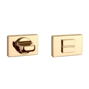 Aprile | WC Garnituur Rozet | 50x33x7mm | Goud Gepolijst PVD