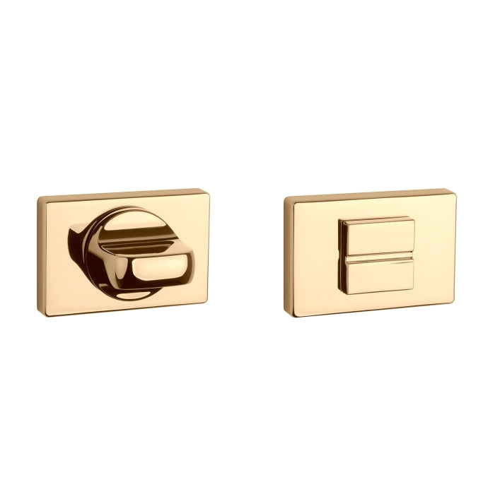 Aprile | WC garnituur rozet | 50x33x7mm | Goud gepolijst - Deurbeslag-expert