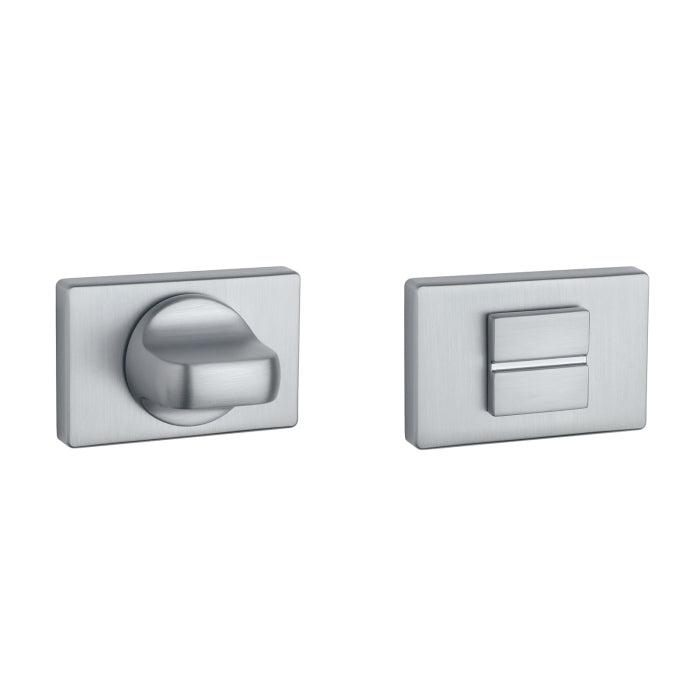Aprile | Premium WC garnituur rozet | 52x52x7mm | Chroom mat - Deurbeslag-expert