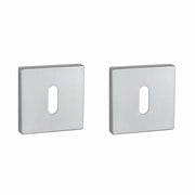 Aprile Comfort Vierkant Sleutelrozet 53x53x7mm Mat Chroom Rozetten