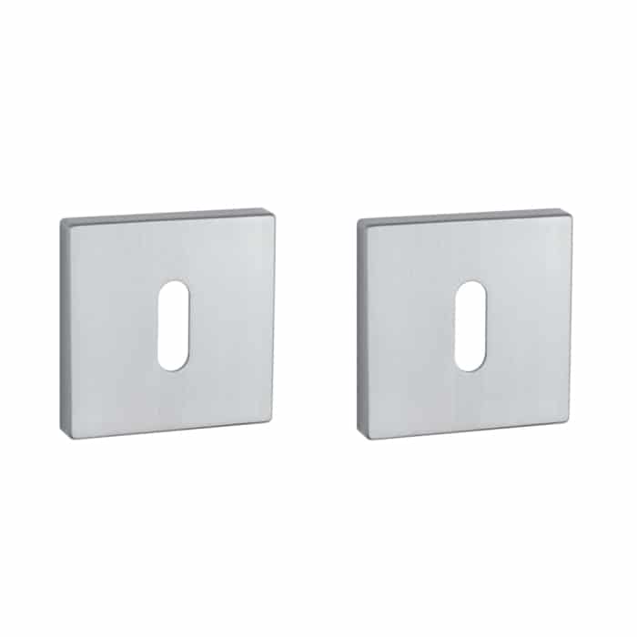 Aprile Comfort Vierkant Sleutelrozet 53x53x7mm Mat Chroom Rozetten