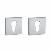 Aprile Comfort profielcilinderrozet vierkant 53 x 53 mm mat chroom – vooraanzicht