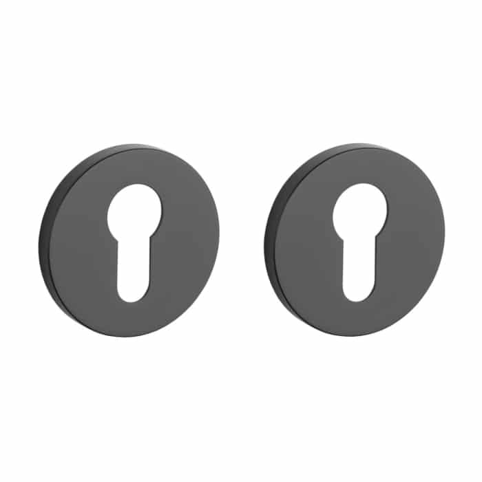 Aprile Comfort profielcilinder rozet Zwart - vooraanzicht
