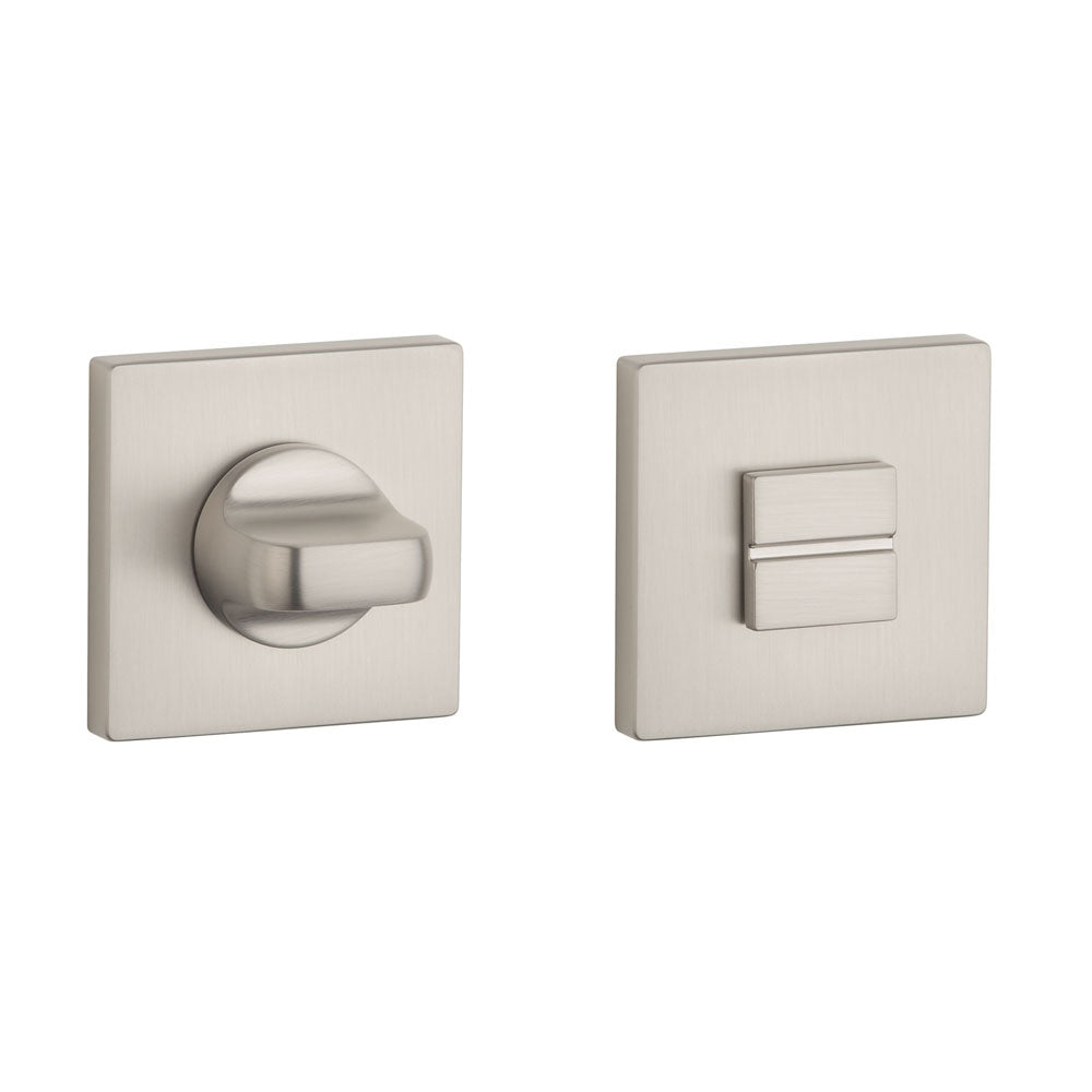 Aprile Premium WC garnituur rozet 52x52x7mm Mat Nikkel Toilet Rozet