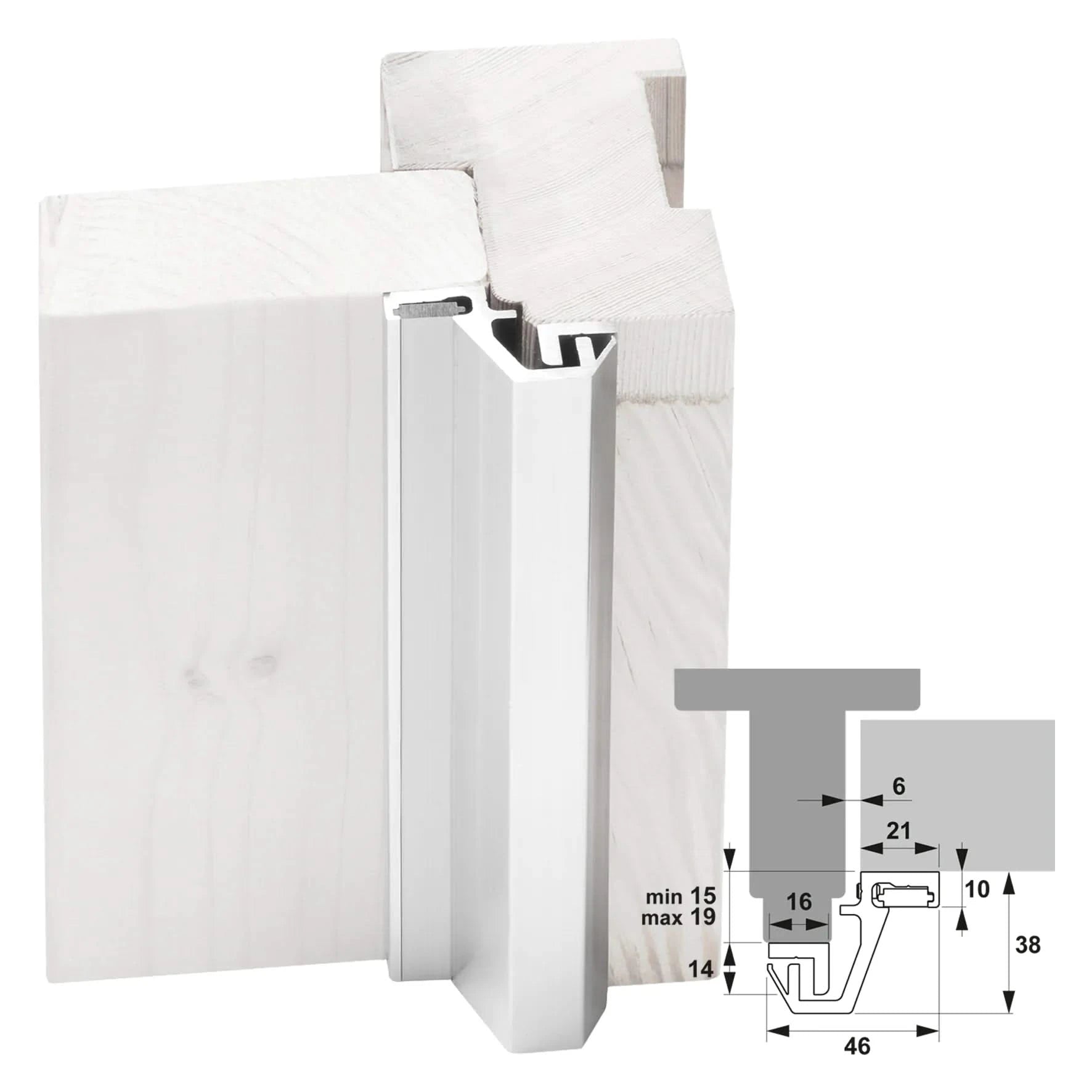 Axa | Beveiligingsstrip Achterdeur | SKG1 | f1215 | 15-19mm | 76031591bl