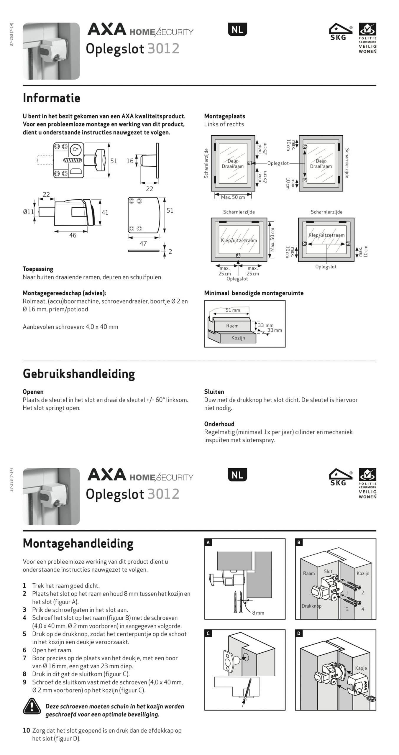 Axa Oplegslot Cil buitendraaiend SKG1 alu 30122090bl 11 scaled