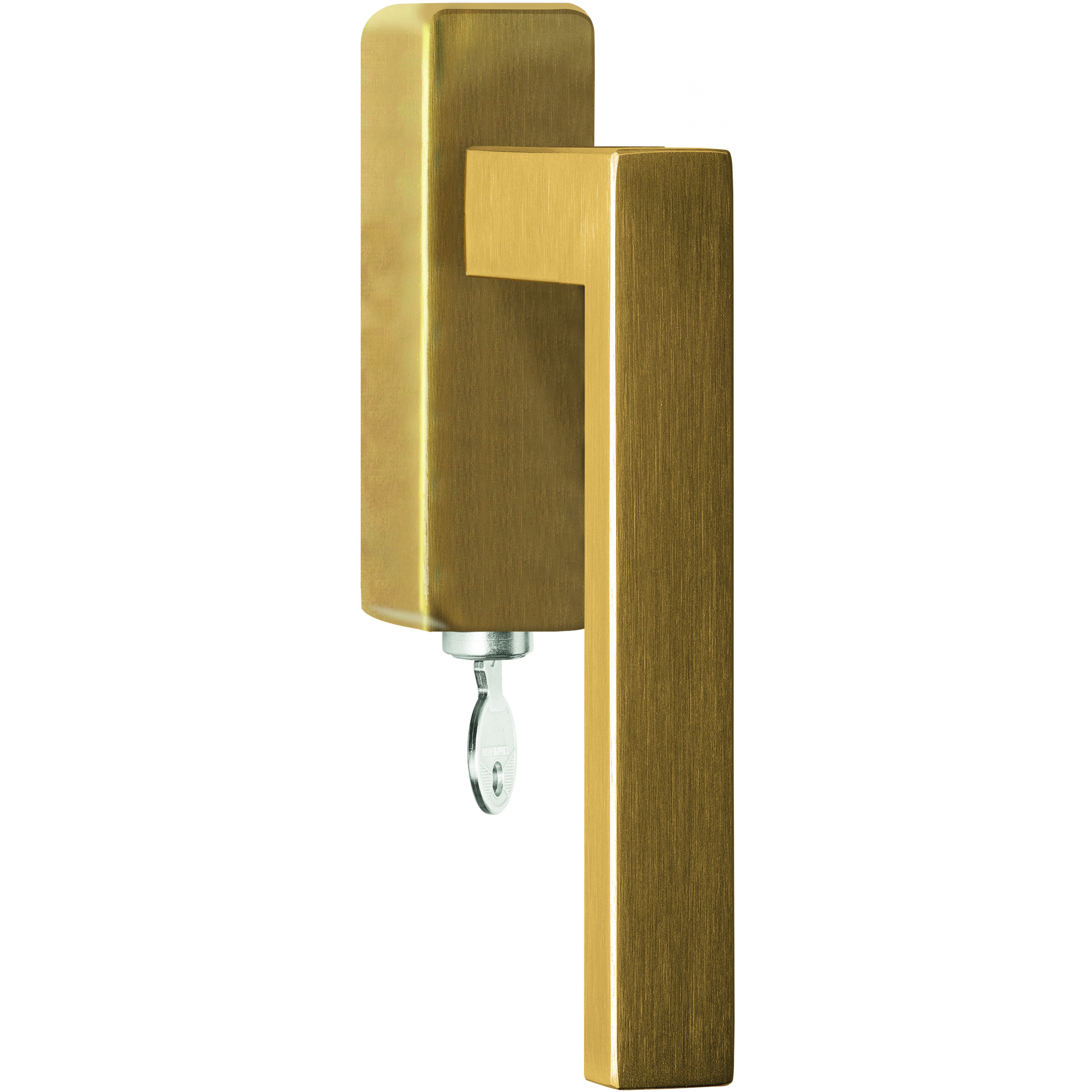 Formani BSQ2-DKLOCK-O draaikiepgarnituur afsluitbaar PVD mat goud rechts/ linksdraaiend
