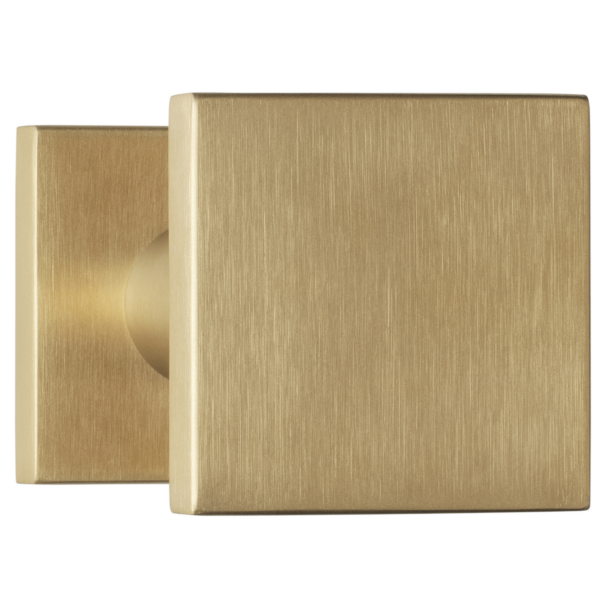 Formani | Voordeurknop BSQ60V Vast op Rozet |  PVD mat goud