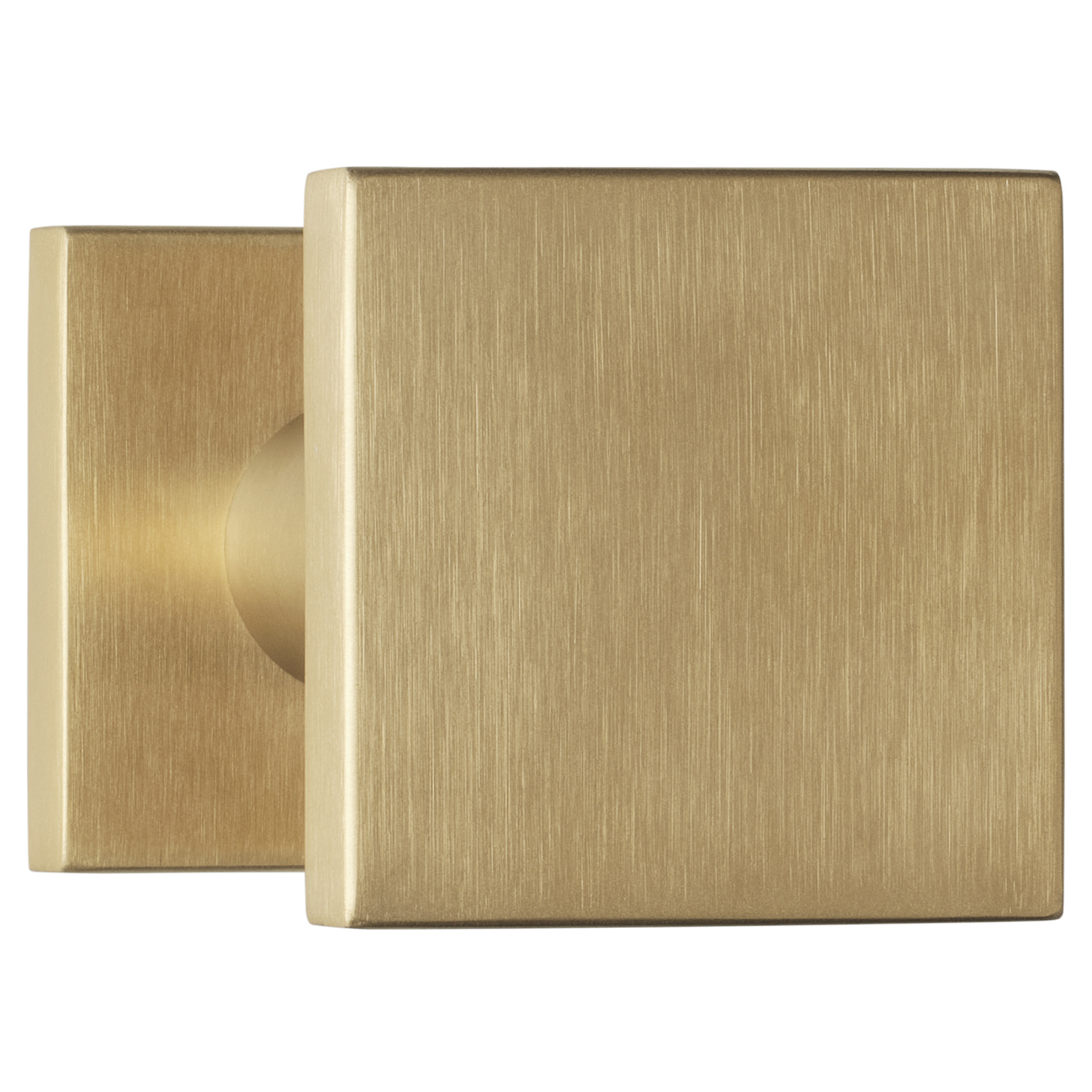 Formani | Voordeurknop BSQ60V Vast op Rozet |  PVD mat goud