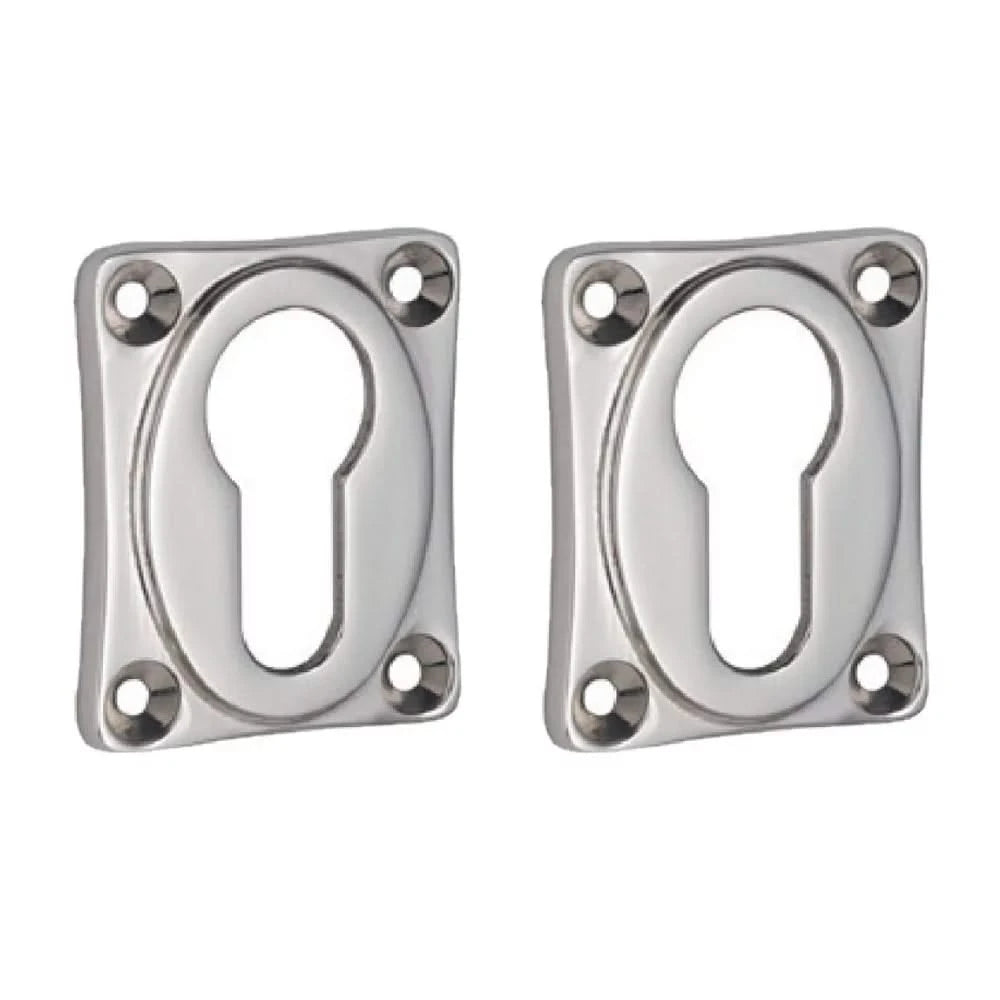 Cilinderrozet Ton met rechthoekig rozet nikkel glans