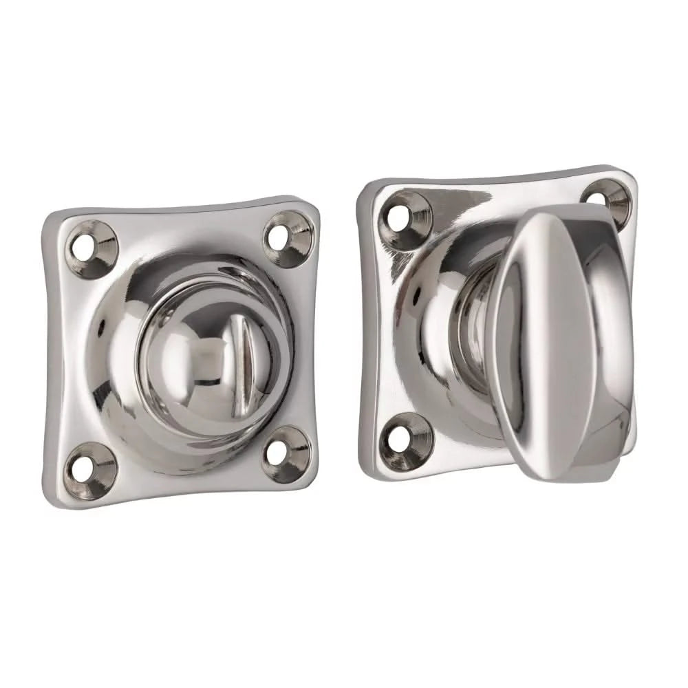 WC-sluiting Ton met vierkant rozet nikkel glans