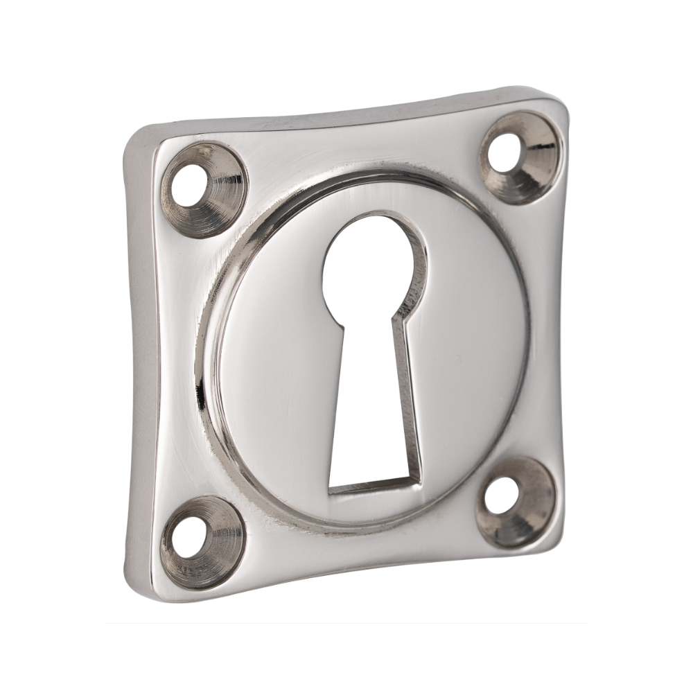 Sleutelrozet Ton met vierkant rozet nikkel glans