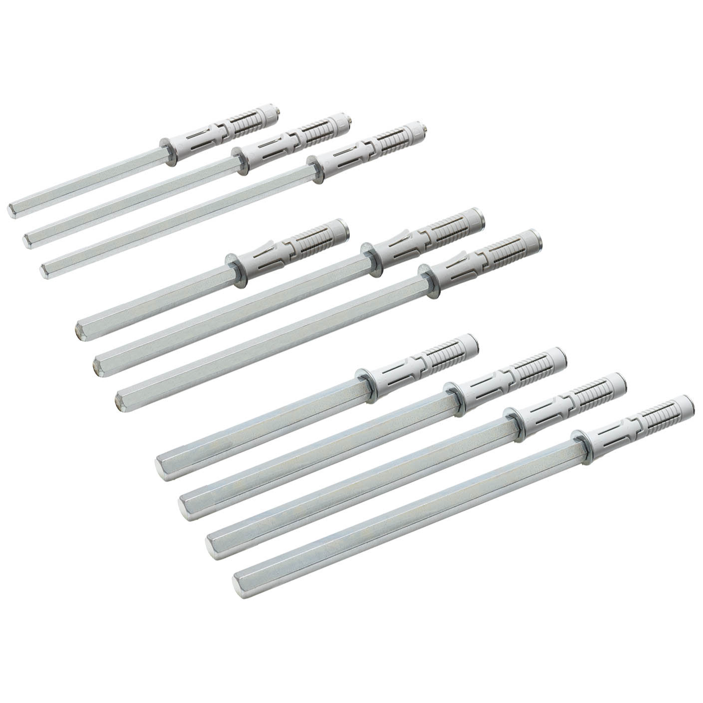 DX Blinde plankdrager / Ø8x100mm / keilbout verzinkt - Deurbeslag-expert