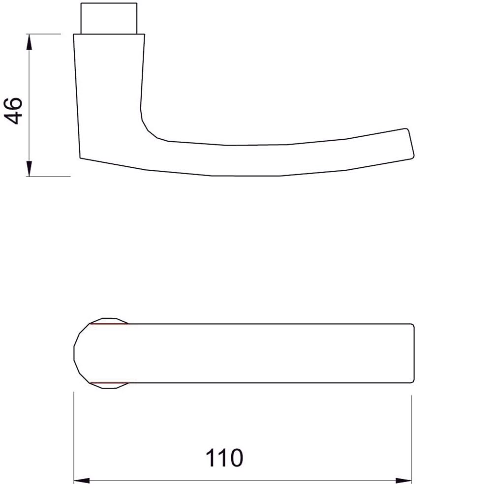 AMI | Deurkrukken 180/41 | SL56 | Zwart - Deurbeslag-expert