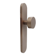 Griff Meister deurknop op ovaal schild 245x45x10mm - brons - blind