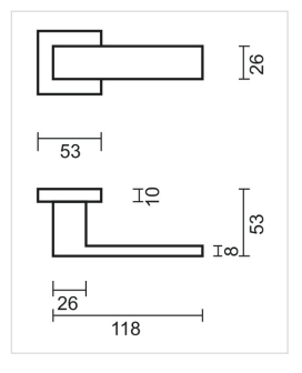 HDD Pro DEURKRUK PRO CUBICA ZWART - Deurbeslag-expert