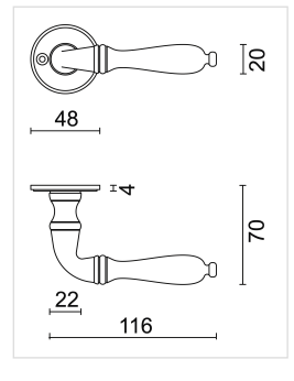 HDD Pro DEURKRUK PRO DA VINCI OLD SILVER - Deurbeslag-expert