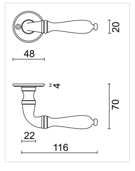 HDD Pro DEURKRUK PRO DA VINCI OLD YELLOW - Deurbeslag-expert