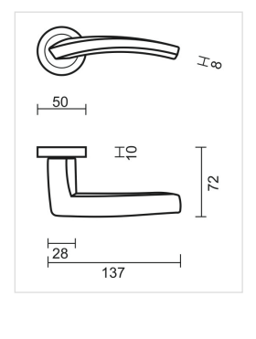 HDD Pro DEURKRUK PRO DUNE INOX LOOK - Deurbeslag-expert