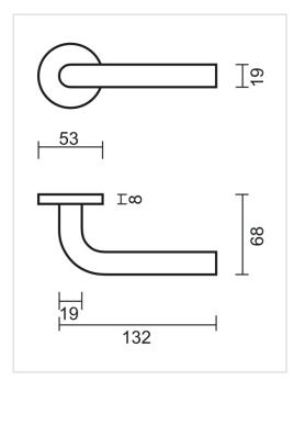 HDD Pro DEURKRUK PRO ECO L SHAPE 19MM INOX 0% NIKKEL - Deurbeslag-expert