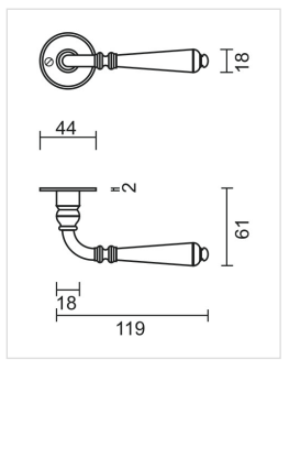 HDD Pro DEURKRUK PRO ELEGEANCE ZWART ROND - Deurbeslag-expert