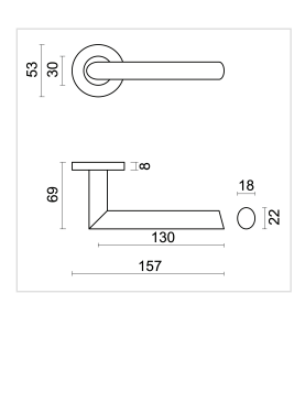 HDD Pro DEURKRUK PRO ELLIPS ZWART - Deurbeslag-expert