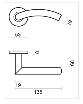 HDD Pro DEURKRUK PRO GI SHAPE 19MM INOX PLUS - Deurbeslag-expert