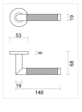 HDD Pro DEURKRUK PRO HASHTAG ZWART - Deurbeslag-expert