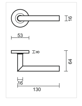 HDD Pro DEURKRUK PRO I SHAPE 16MM INOX PLUS - Deurbeslag-expert