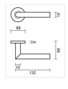 HDD Pro DEURKRUK PRO I SHAPE 19MM CLASS 3 ZWART STRUCTUUR UV - Deurbeslag-expert