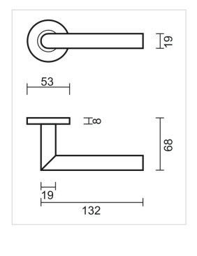 HDD Pro DEURKRUK PRO I SHAPE 19MM TITANIUM - Deurbeslag-expert