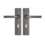 Deurkrukken | Edge kruk Blok | SL55 | Gun metal | Antraciet grijs