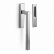 Formani | LSQ230 | SQUARE | Massief | Hefschuifdeurbeslag kruk/kom | Mat RVS