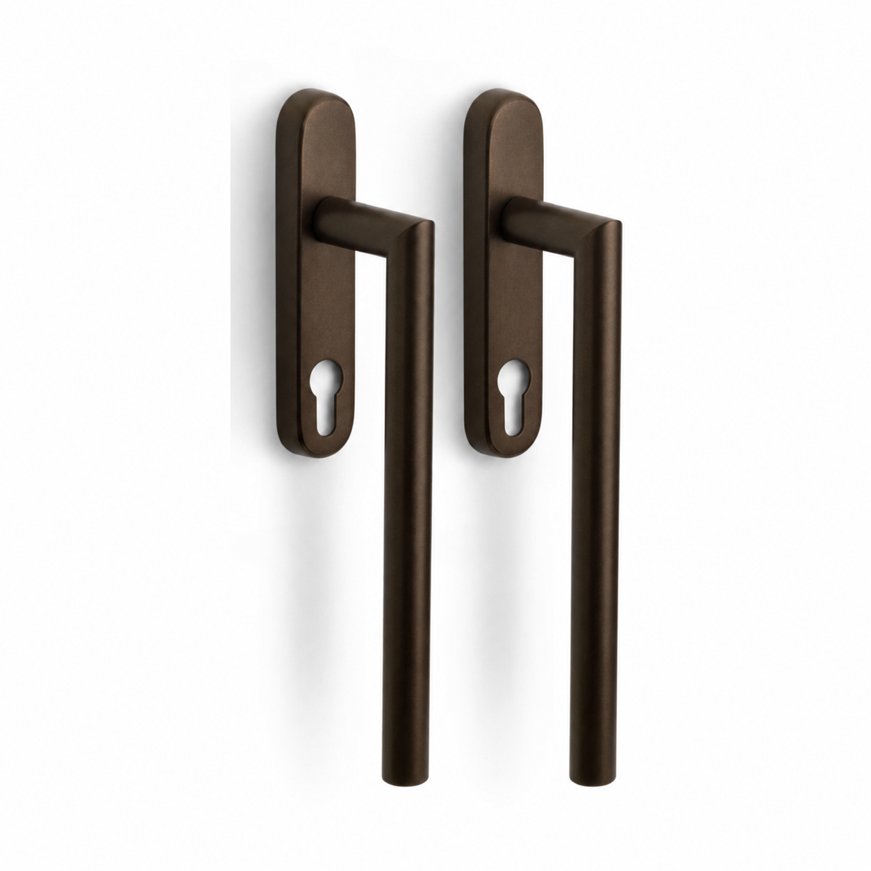 Formani | LB230PA | BASICS | Massief | Hefschuifdeurbeslag kruk/kruk | Brons - Deurbeslag-expert